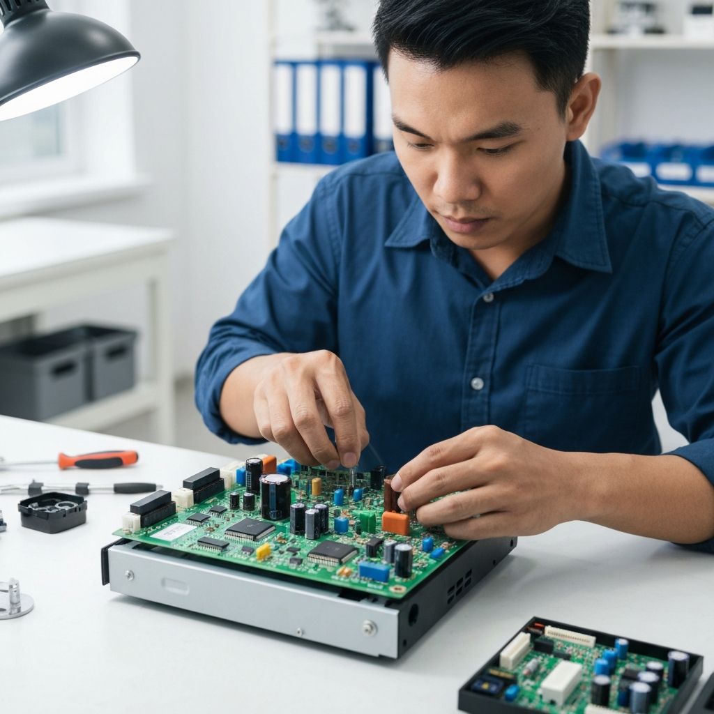 Microwave PCB board repair